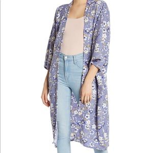 NEW Floral print kimono cardigan one size